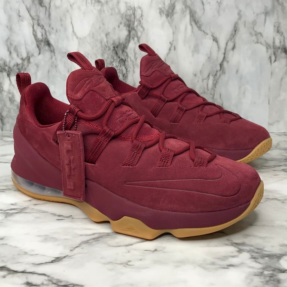Nike Other - NEW Nike Lebron 13 Xlll Low Premium Red Team Suede
